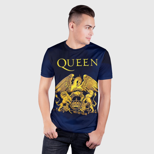 Мужская футболка 3D Slim Группа Queen, цвет 3D печать - фото 3