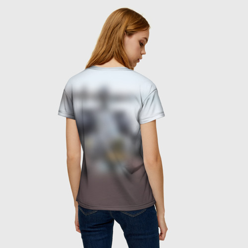 Женская футболка 3D с принтом МИ 28, вид сзади #2