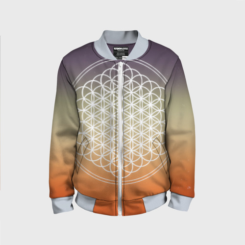 Детский бомбер 3D Bring Me The Horizon, цвет серый