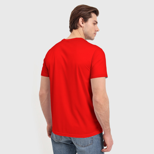 Мужская футболка 3D с принтом Рома, вид сзади #2