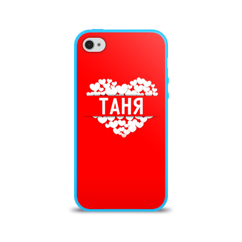 Чехол для Apple iPhone 4/4S силиконовый глянцевый Таня Фото 01 Чехол для Apple iPhone 4/4S силиконовый глянцевый Таня Фото 01