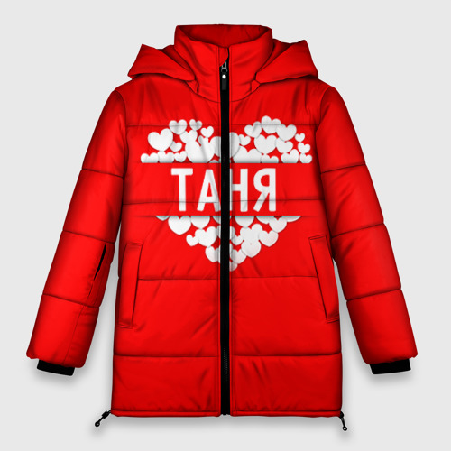 Женская зимняя куртка Oversize Таня, цвет красный