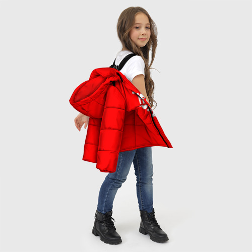 Зимняя куртка для девочек 3D Настя, цвет черный - фото 6