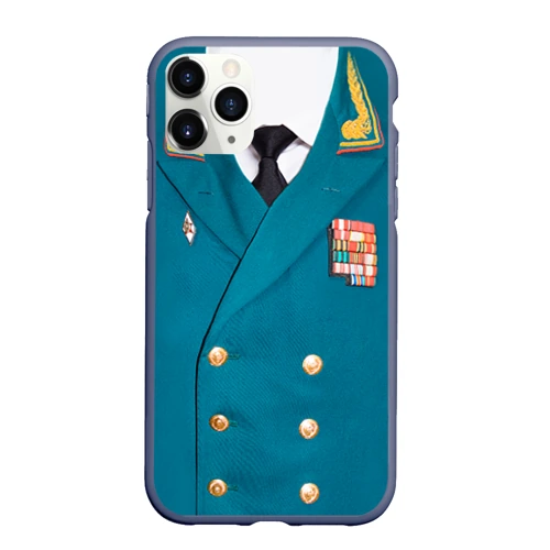 Чехол для iPhone 11 Pro Max матовый Китель - парадная форма