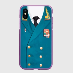 Чехол для iPhone XS Max матовый Китель - парадная форма