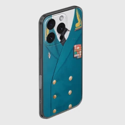 Чехол для iPhone 16 Pro силиконовый с защитой камеры Китель - парадная форма - фото 2