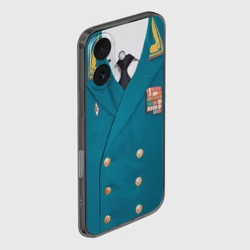 Чехол для iPhone 16 силиконовый с защитой камеры Китель - парадная форма - фото 2