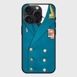 Чехол силиконовый для Apple iPhone 15 Pro матовый Китель - парадная форма