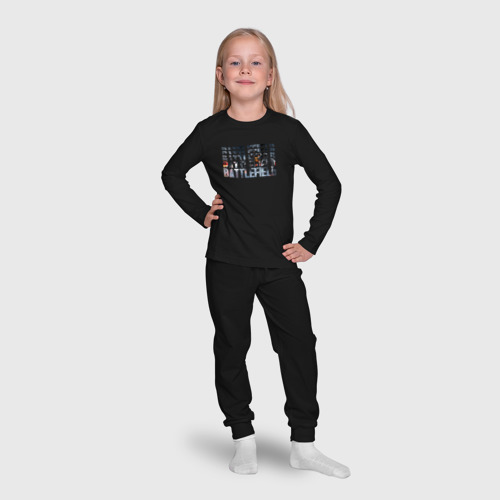 Детская пижама с лонгсливом хлопок Battlefield, цвет черный - фото 7