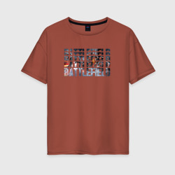 Battlefield – Женская футболка хлопок Oversize с принтом купить со скидкой в -16%