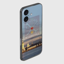 Чехол для iPhone 16 силиконовый с защитой камеры Город-герой Ленинград - фото 2