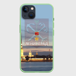 Чехол для iPhone 14 Город-герой Ленинград