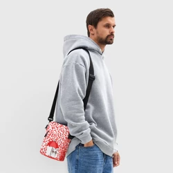 Сумка через плечо 3D Сердцепад и сердитый кот - фото 2