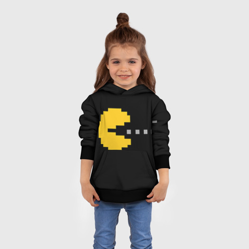 Детская толстовка 3D Pac-MAN, цвет черный - фото 4