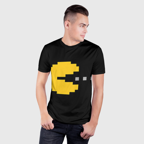 Мужская футболка 3D Slim Pac-MAN, цвет 3D печать - фото 3