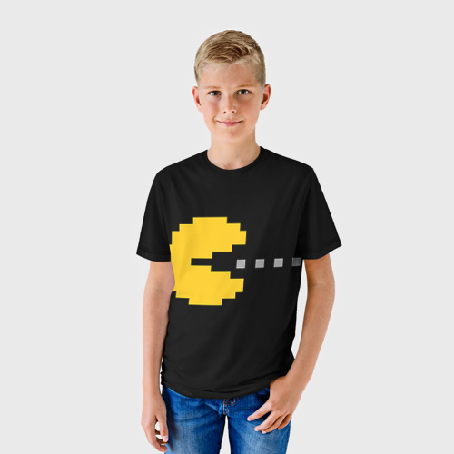 Детская футболка 3D Pac-MAN, цвет 3D печать - фото 3