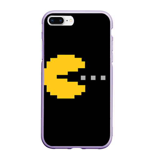 Чехол для iPhone 7Plus/8 Plus матовый Pac-MAN, цвет светло-сиреневый