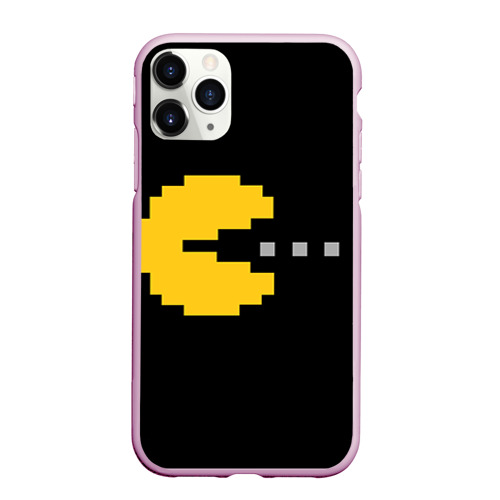 Чехол для iPhone 11 Pro Max матовый Pac-MAN, цвет розовый