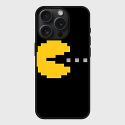 Чехол силиконовый для Apple iPhone 15 Pro матовый Pac-MAN