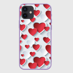 Чехол для iPhone 12 Mini Сердца