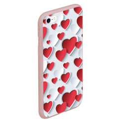 Чехол для iPhone 6Plus/6S Plus матовый Сердца - фото 2