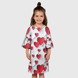 Детское платье 3D Сердца - фото 2