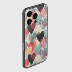 Чехол для iPhone 16 Pro силиконовый с защитой камеры Сердечки - фото 2