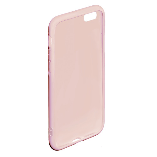 Чехол для iPhone 6Plus/6S Plus матовый Сердечки, цвет светло-розовый - фото 4