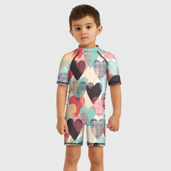 Детский купальный костюм 3D Сердечки - фото 2