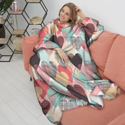 Плед с рукавами Сердечки - фото 2