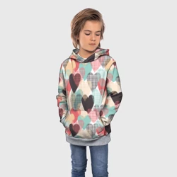 Детская толстовка 3D Сердечки - фото 2