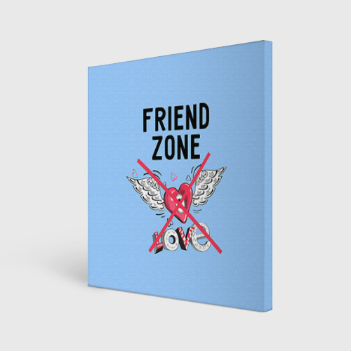 Холст квадратный Friendzone, цвет 3D печать