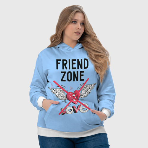 Женская толстовка 3D Friendzone, цвет 3D печать - фото 6