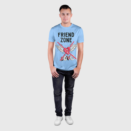 Мужская футболка 3D Slim Friendzone, цвет 3D печать - фото 4