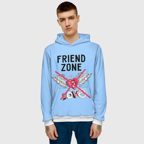 Мужская толстовка 3D Friendzone, цвет белый - фото 3