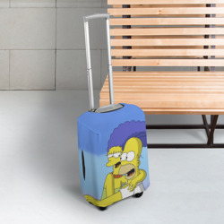 Чехол для чемодана 3D Гомер и Мардж - фото 2