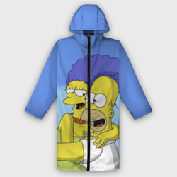 Мужской дождевик 3D Гомер и Мардж
