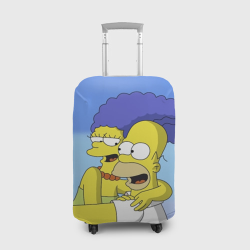 Чехол для чемодана 3D Гомер и Мардж