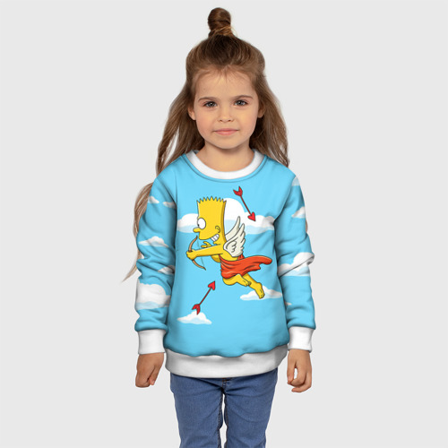 Детский свитшот 3D Барт амур, цвет 3D печать - фото 7