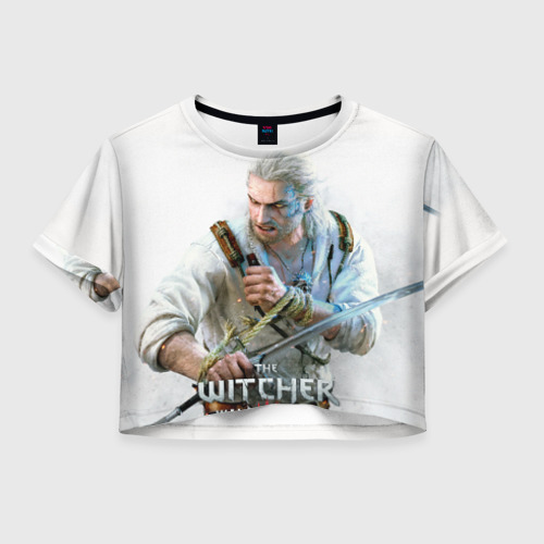 Женская футболка Crop-top 3D Witcher