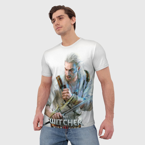 Мужская футболка 3D Witcher, цвет 3D печать - фото 3