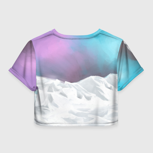 Женская футболка Crop-top 3D Olekseyproduction Няша, цвет 3D печать - фото 2