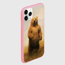 Чехол для iPhone 11 Pro Max матовый Медведь в поле - фото 2