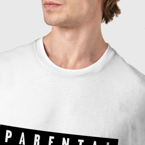 Мужская футболка хлопок Parental, цвет белый - фото 6