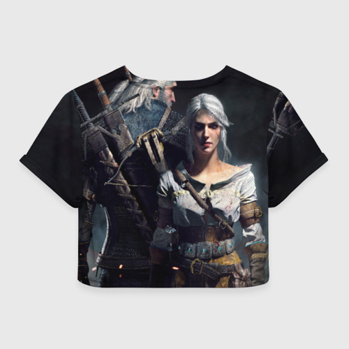 Женская футболка Crop-top 3D The Witcher 3 Wild Hunt, цвет 3D печать - фото 2
