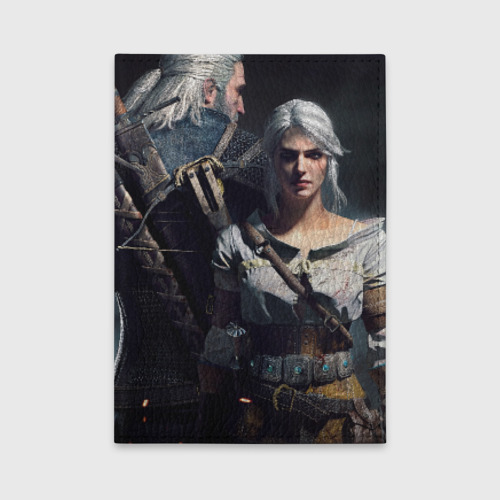 Обложка для автодокументов The Witcher 3 Wild Hunt, цвет красный