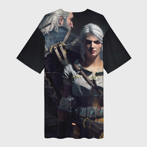 Платье-футболка 3D The Witcher 3 Wild Hunt, цвет 3D печать - фото 2
