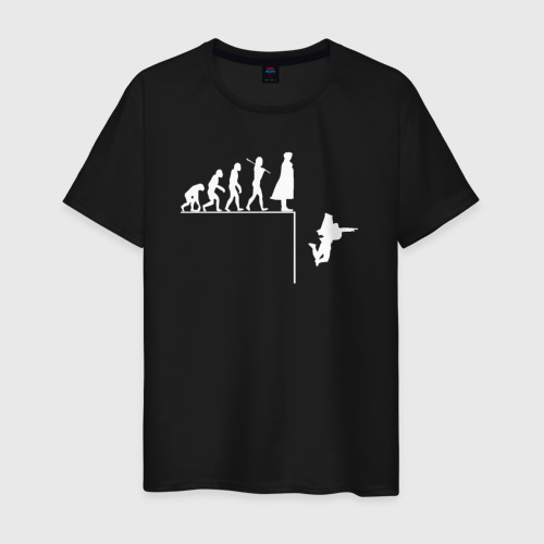 Мужская футболка хлопок Sherlock Evolution, цвет черный