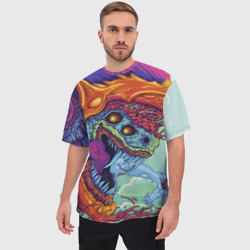 Мужская футболка oversize 3D Hyper beast - фото 2