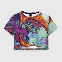 Женская футболка Crop-top 3D Hyper beast